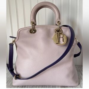 Christian Dior Granville calf leather top handle shoulder bag